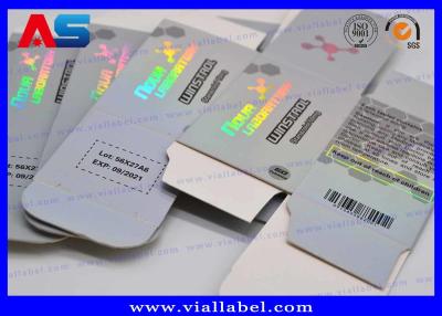 China Kästen der Laser-Hologramm-metallische Phiolen-10ml, Tablettenfläschchen-Druckpapier-Kasten zu verkaufen
