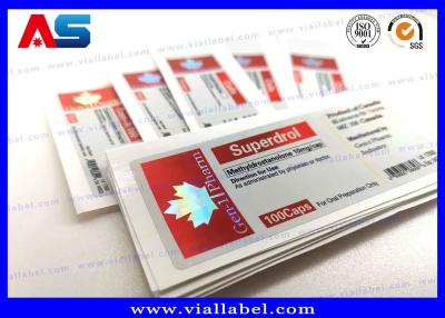 Chine Vinyle adhésif fort 10ml Vial Labels For Peptide à vendre