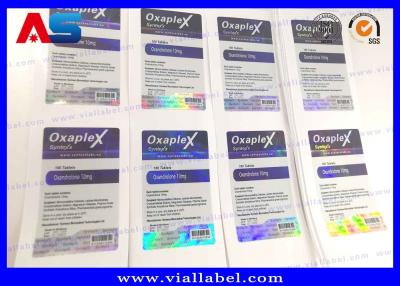 China Full Color Paper / PP / Laser Film Prescription Pharmacy Label  With Hologram Effect For Medicine Jars for sale