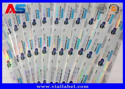 China Adhesive Sticker Peptide Bottle Labels Custom Vial Labels Pharmaceutical Printing for sale