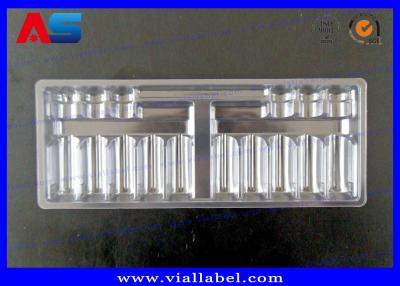 China ¡En venta! Los 10 frascos transparentes 2ml ACARICIAN el envío gratis de empaquetado de la bandeja plástica de la ampolla en venta