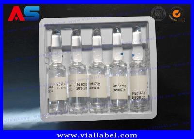 China Oils Ampoules 1ml Plastic Blister Packaging PVC / PET Material White Color for sale