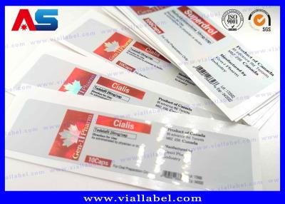 China Etiquetas engomadas farmacéuticas de las etiquetas del frasco 10ml del holograma impresas para los envases plásticos de la tableta en venta