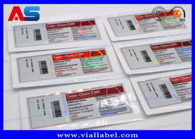 China Hologram Pill Label For Medicine Silver Zip Lock Aluminum Foil Bag Printing glass vial labels for sale
