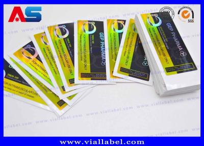 China Professional Plastic Vial Sticker 10ml Bottle Labels For Pharma Package glass vial labels for sale