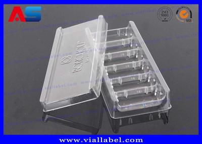 China Clear PVC Plastic Packaging Trays For Vaccines Vials 2mL / 3mL with Embossing Logo for sale