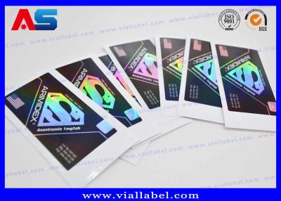 China Laser Hologram Printing Adhesive 10ml Labels And Boxes For Anabolic Peptide custom sticker labels for sale