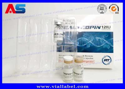 Chine emballage de boursouflure pharmaceutique transparent des fioles 2ml 10 avec des labels à vendre