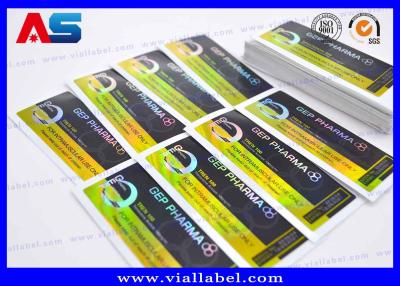 China 4C Full Color Vials Laser Hologram Sticker, SGS Printing Bottle Labels for sale