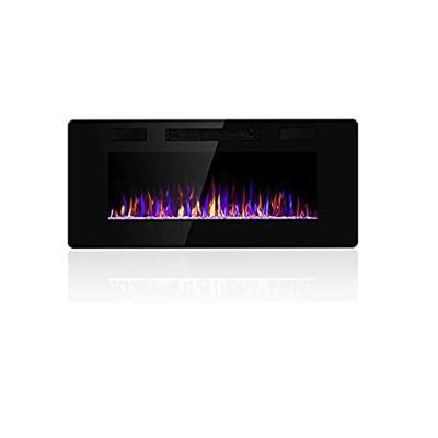 China 60 Inch Decorative Electric Fireplace with Wall Mounting Low Noise and 15 Flame Colors for sale