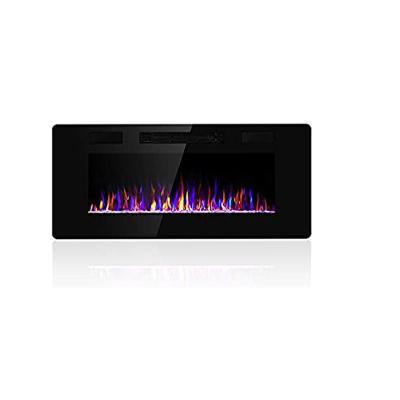 China Area Heated 60 inch Electric Fire Place 3D Realistic LED Flame 9 Flame Colors Wall Insert for sale