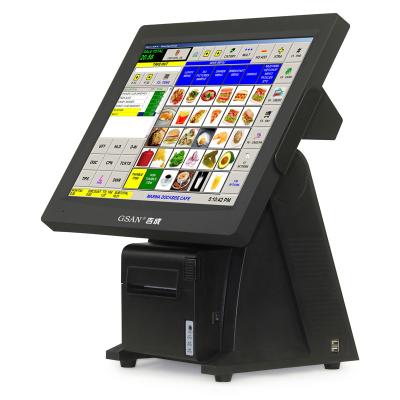 China TFT LCD 5 wire resitive Touch pos terminal for restaurant , epos retail systems for sale
