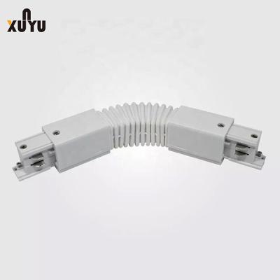 China XUNYU Track Lighting Accessories Three Circuit Soft Connection Rail for sale