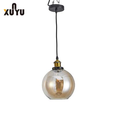 China Nordic Retro Glass Coffee Shop Hanging Lights Commercial Lighting for sale