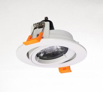 China Round Mr16 Recessed Lighting Housing White Color Aluminum Adjustable for sale