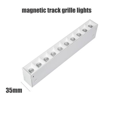 China 220v 35mm Track Light Magnetic 8w 16w 24w Led Linear Spotlight for sale