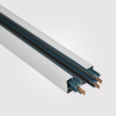 中国 3 Wires Aluminum Commercial Spotlight Track Rail Strip White 販売のため