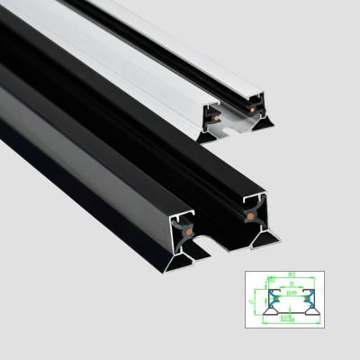 China Thickened 2 Wire Aluminum Track Rail 1m 1.5m 2m 3m for sale
