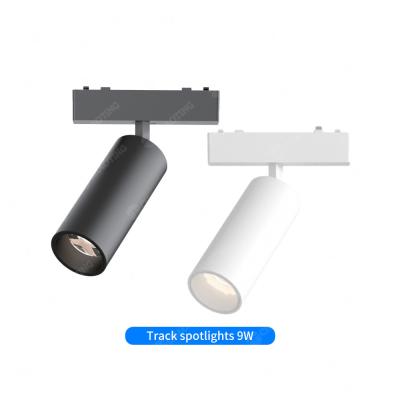 Китай Surface mounted Ultra Thin 24V 48V Magnetic Track Light Adjustable Angle Spotlight продается
