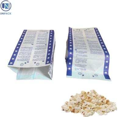 China UNIPACK Greaseproof Paper Gourmet Direct Apply For Filling Machines 70g Microwave Popcorn  Bag for sale