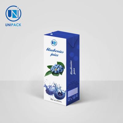 China Environmental Friendly Juice Box Packaging Recyclable Matt Lamination for sale