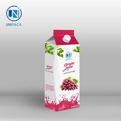 China Unipack  New Arrival High-End Customized Wholesale Juice Packaging Packaging Gable Top for sale