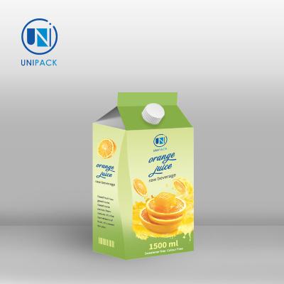 China Unipack  Aseptic packaging new product juice carton Gable Top for sale