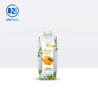 China food grade Matt Lamination Aseptic Packaging Juice Milk Box for sale