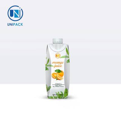 China Matt Lamination Aseptic Brick Pack For  Juice Milk Packaging for sale