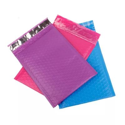 China Colorful Custom Color Protective Reusable Bubble Padded Courier Bags for sale