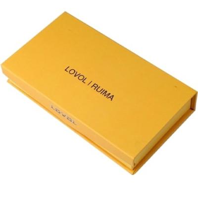 China CMYK Rigid Yellow Magnetic Closure Gift Box for sale