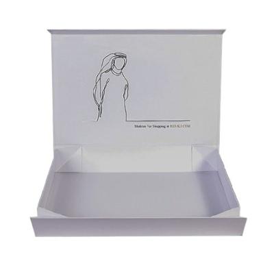 Chine Boîte de papier pliante magnétique rigide blanche du boîte-cadeau CMYK Pantone à vendre