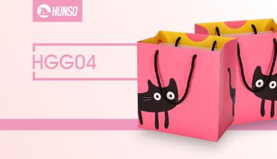 Cina carta di compera cosmetica Tote Bags With Handles del panno animale CMYK del fumetto 3d in vendita