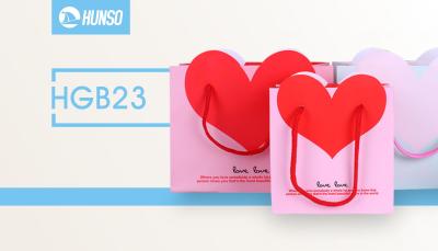 China Bolsa de papel portátil del arte del amor de la impresión en offset del bolso creativo del regalo CMYK en venta