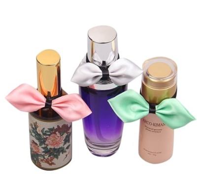China Cosmetic Perfume Bottle Neck Silk Satin Ribbon Bow Tie BSCI Sedex SGS for sale