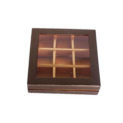 China Empacotamento rígido de duas partes da caixa de presente do chocolate do cartão dos doces da morango 9PCS à venda