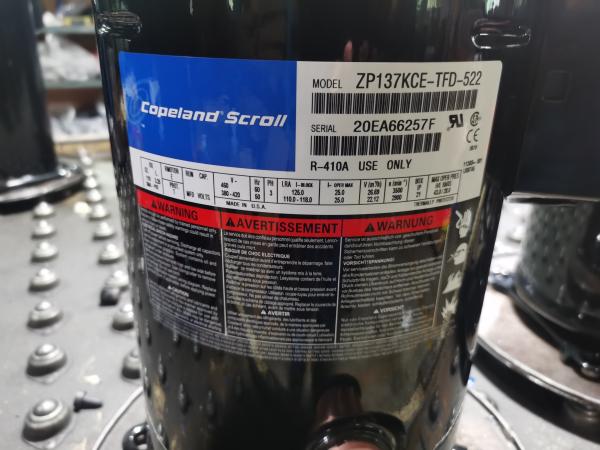 Poe Oil 5HP Scroll Compressor ZB38KQE-TFD-558 Copeland Hermetic Compressor