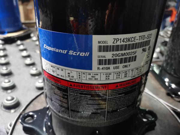 3 Phase/6HP Copeland Scroll Compressor ZB45KQE-TFD-558 Hermetic For Commercial Refrigerator