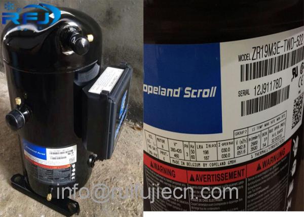 1.5 - 15 HP  Efficiency Copeland  Scroll Compressor Zr94kc - Tfd - 522 with High Temperature  380V and 59kg