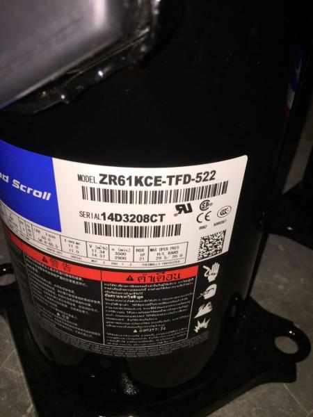 Copeland Refrigeration AC Scroll  Compressor ZR61KH-TFD-522 380V 5HP R22