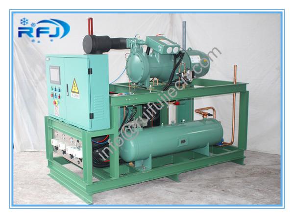 Single Screw Type Compressor Refrigeration Condensing Units / Refrigerator Cooling Unit