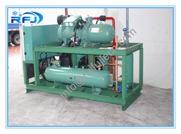 Single Screw Type Compressor Refrigeration Condensing Units / Refrigerator Cooling Unit