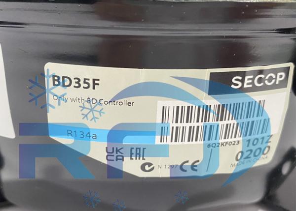 BD35F Hermetic Piston Refrigeration Compressor R134a 100-240V/50-60Hz