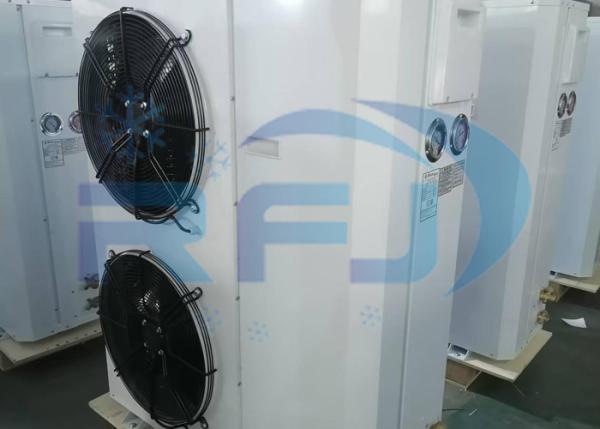 Double Fan Outer Rotor Box Type Unit Medium-High Temperature Refrogeration Condensing Unit R404A R22