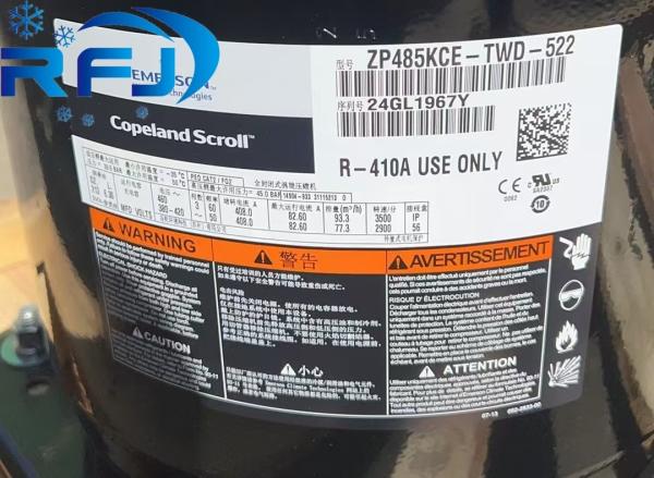 Low-Temperature Scroll Compressor ZP485KCE-TWD-522 For Commercial Refrigeration Systems