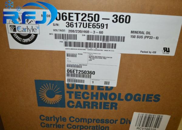 Durable Refrigeration Screw Compressor Carrier / Carlyle Semi Hermetic 06EA250