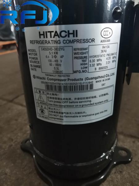 Low Sound Hitachi Scroll Compressor E605DH  8-26KW Direct Suction Less Preheating