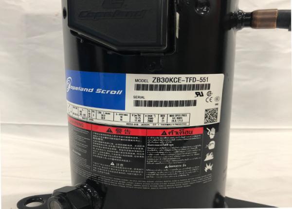 Closed Type Copeland Scroll Compressor Black Color Air Cooling System ZP182KCE-TFD-522