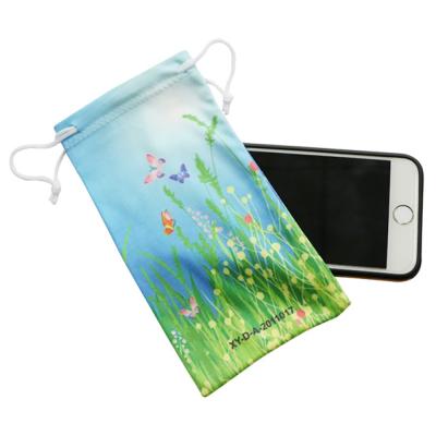 China 150gsm 180gsm 200gsm 220gsm 260gsm Microfiber Cell Phone Pouch Dustproof Protective Case for sale