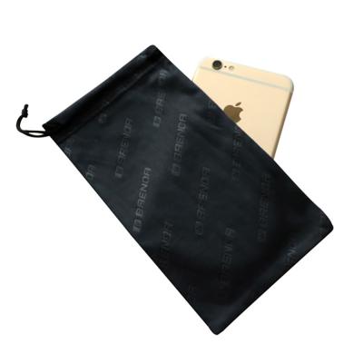 China Rectangle 220gsm Microfiber Phone Pouch Anti Radiation For Mobile Phone Protection for sale